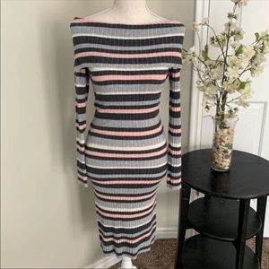 Maternity off the shoulder dress